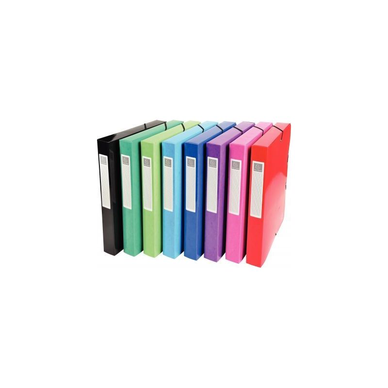 Achetez Lot de 8 boîtes de classement IDERAMA en carte lustrée dos 40 mm 59929E x8 IDERAMA EXACOMP..
