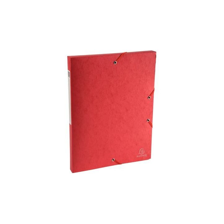 Boite de classement en carte lustrée SCOTTEN dos 2,5 cm, rouge 50705E SCOTTEN EXACOMPTA