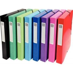 Boite de classement en carte lustrée IDERAMA dos 4 cm, coloris assortis 59929E IDERAMA EXACOMPTA Boite de classement en carte lustrée IDERAMA dos 4 cm, coloris assortis 59929E IDERAMA EXACOMPTA