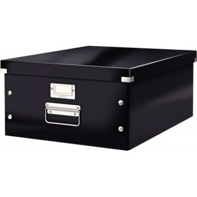 Achetez Boîte de rangement en carton CLICKSTORE A3+ noir 60450095 pas cher sur Ma Rentrée Scolaire