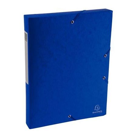 Achetez Boite de classement en carte lustrée SCOTTEN dos 4 cm, bleu 50812E SCOTTEN EXACOMPTA pas ch..