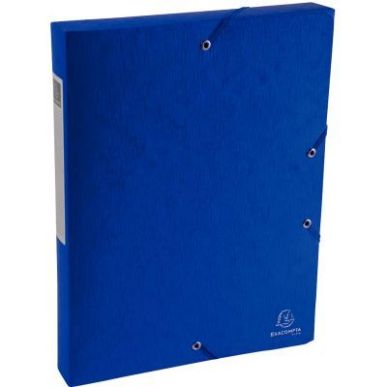 Achetez Boite de classement en carte lustrée SCOTTEN dos 4 cm, bleu 50812E SCOTTEN EXACOMPTA pas ch..