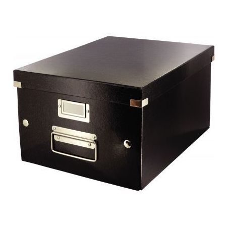 Achetez Boite de rangement en carton Click&Store WOW A4 noir 60440095 WOW LEITZ pas cher sur Ma Rent..