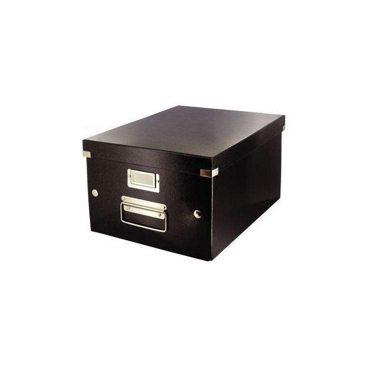 Boite de rangement en carton Click&Store WOW A4 noir 60440095 WOW LEITZ