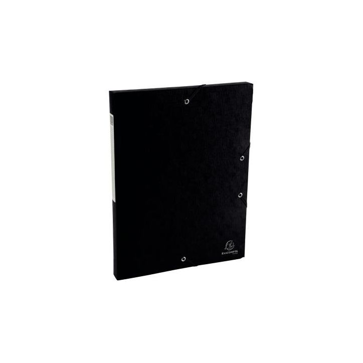 Boite de classement en carte lustrée SCOTTEN dos 2,5 cm, noir 50701E SCOTTEN EXACOMPTA