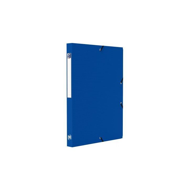 OXFORD Boîte de classement MEMPHIS 24x32cm, en polypropylène 7/10e. Dos 2,5cm. Coloris Bleu