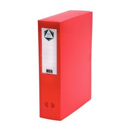 Achetez PERGAMY Boîte de classement dos de 8 cm, en polypropylène 7/10e. Coloris rouge pas cher su..