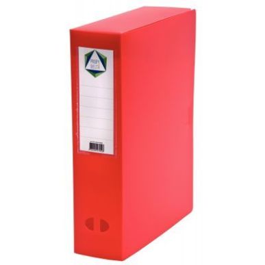 Achetez PERGAMY Boîte de classement dos de 8 cm, en polypropylène 7/10e. Coloris rouge pas cher su..