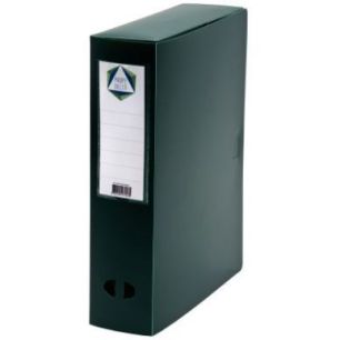 PERGAMY Boîte de classement dos de 8 cm, en polypropylène 7/10e. Coloris vert PERGAMY Boîte de classement dos de 8 cm, en polypropylène 7/10e. Coloris vert