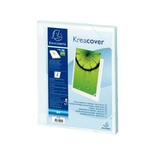 Achetez EXACOMPTA Boîte de classement personnalisable KREACOVER dos de 25mm, A4, polypro Blanc pas ..