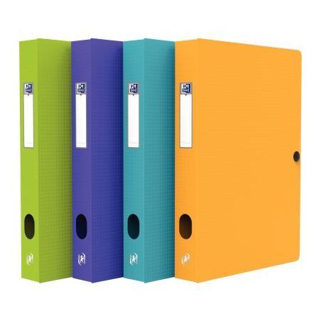 Achetez Carton de 12 boîtes de classement MEMPHIS en polypropylène, dos de 40 mm, coloris mode ass..