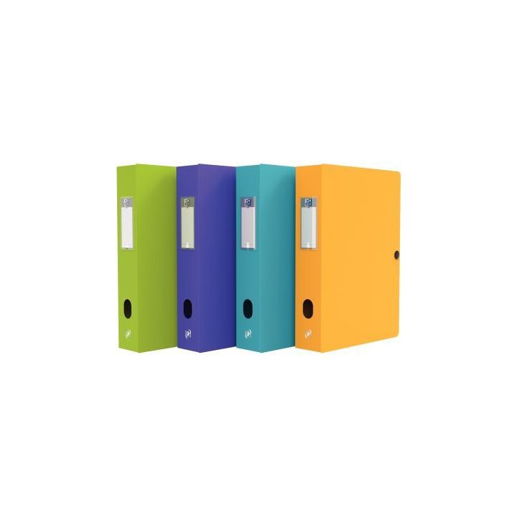 Carton de 10 boîtes de classement MEMPHIS en polypropylène, dos de 60 mm, coloris mode assortis 100200155 ME(...)