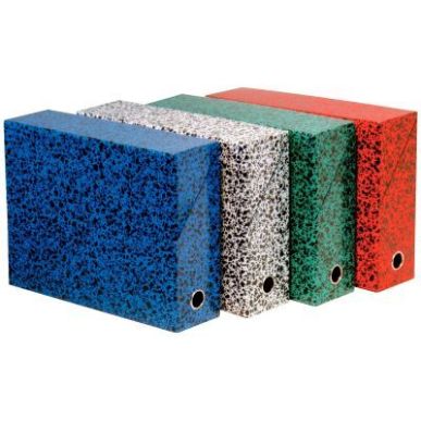 Achetez Boite de transfert papier marbré, dos 9 cm, blanc 89726E EXACOMPTA pas cher sur Ma Rentrée..