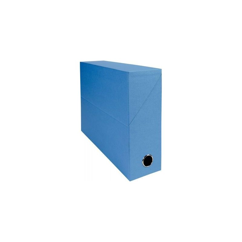 Achetez Boite de transfert papier toilé, dos 9 cm, bleu clair 89522E EXACOMPTA pas cher sur Ma Rent..