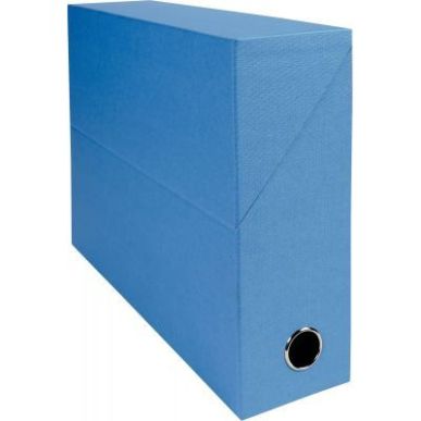 Achetez Boite de transfert papier toilé, dos 9 cm, bleu clair 89522E EXACOMPTA pas cher sur Ma Rent..