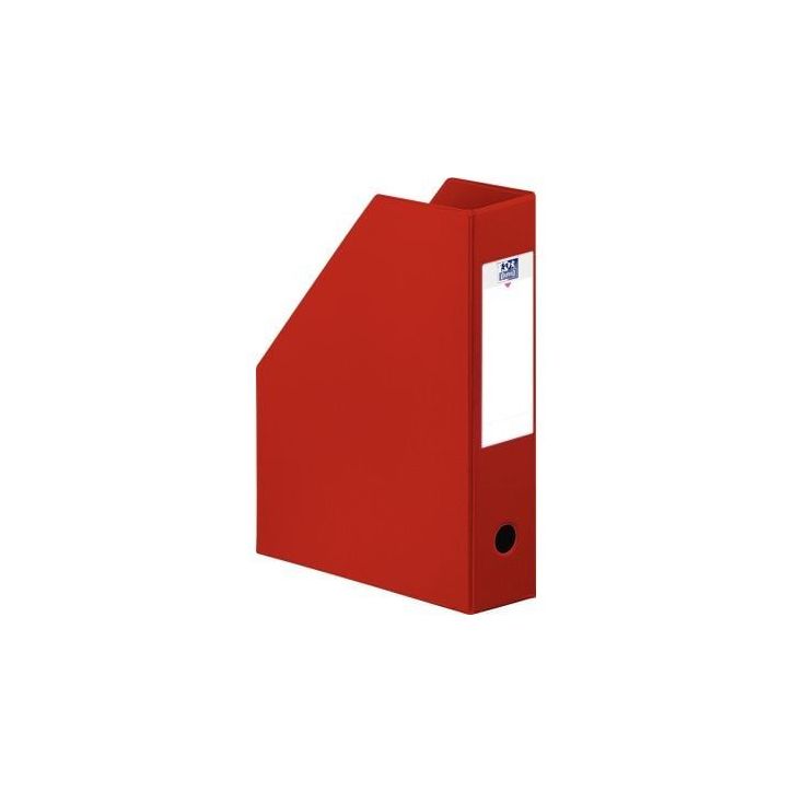 OXFORD Porte-revues en PVC soudé, dos de 10 cm 32x24cm, livré à  plat. Coloris rouge