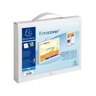 Achetez Valisette personnalisable KREACOVER en polypropylène, dos 4 cm, blanc 5925E KREACOVER EXACO..