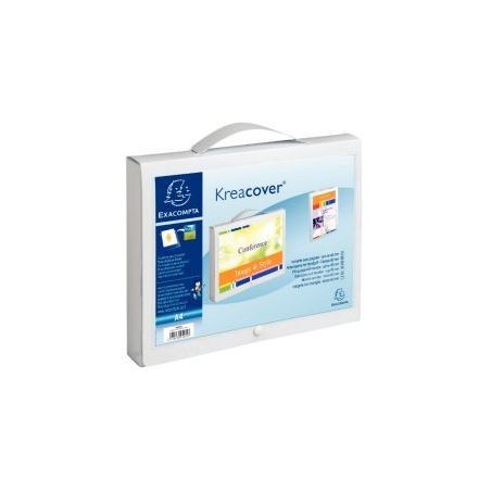 Achetez Valisette personnalisable KREACOVER en polypropylène, dos 4 cm, blanc 5925E KREACOVER EXACO..