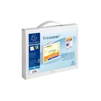 Achetez Valisette personnalisable KREACOVER en polypropylène, dos 4 cm, blanc 5925E KREACOVER EXACO..
