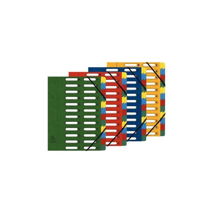 Exacompta trieur à  fenêtres 24 compartiments assortis 5324E
