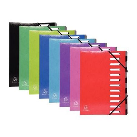 Achetez Trieur en carte pelliculée IDERAMA dos extensible 12 compartiments, coloris assortis 53929E..