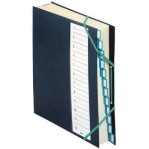 Trieur couverture plastifiée avec élastiques 12 compartiments coloris bleu 48.1206 EMEY Trieur couverture plastifiée avec élastiques 12 compartiments coloris bleu 48.1206 EMEY