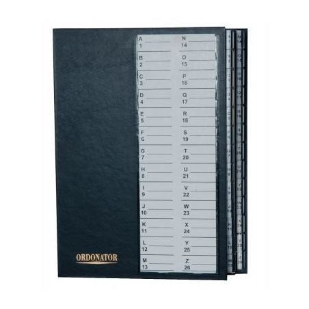 Achetez Trieur alphanumérique plastifié 26 compartiments, noir 621765E ORDONATOR EXACOMPTA pas che..