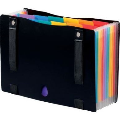 Achetez Trieur extensible RAINBOW CLASS en polypropylène avec sangles, 12 compartiments 998267-03 R..