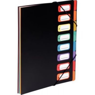 Achetez VIQUEL Trieur RAINBOW 8 compartiments à  soufflet en polypro 5/10, extérieur Noir intéri..