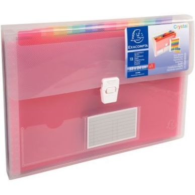 Achetez Valisette trieur CRYSTAL en polypropylène, 13 compartiments, incolore 55298E CRYSTAL EXACOM..