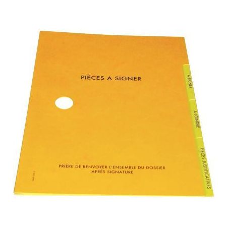 Achetez Carton de 25 parapheurs 3 compartiments, jaune 71835 X25 EXTENDOS pas cher sur Ma Rentrée S..