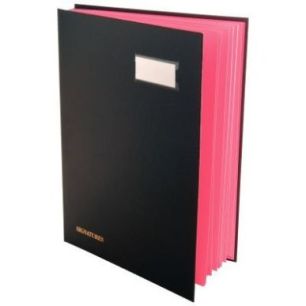 Parapheur Direction à onglets renforcés 12 compartiments, noir 24121E EXACOMPTA