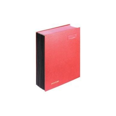 Achetez EMEY Parapheur Double Clip 20 compartiments Bordeaux, couverture plastifiée, double clip de..