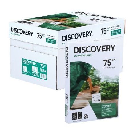 Achetez Carton de 5 ramettes de 500f format A3 75g blanc DISCOVERY 47776X5 DISCOVERY pas cher sur Ma..