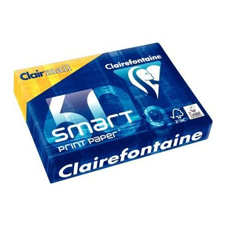 Achetez Ramette de 500 feuilles de papier blanc 60g de format A4 SMART PRINT 1929C CLAIRMAIL CLAIREF..