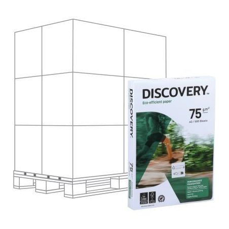 Achetez Palette de 120 ramettes de 500f format A3 75g blanc DISCOVERY 47776X120 DISCOVERY pas cher s..