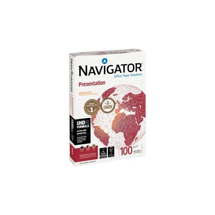 NAVIGATOR Ramette 500 feuilles papier extra Blanc Navigator Presentation A3 100G CIE 169