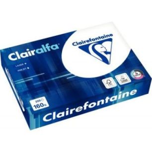 CLAIREFONTAINE Ramette de 250 feuilles papier Blanc CLAIRALFA 160 grammes format A4 2618