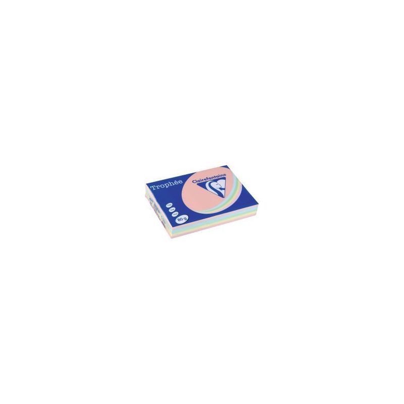 Achetez Carton de 5 ramettes de 500 feuilles format A3 80g assortis pastel 1707CX5 TROPHEE CLAIREFON.. Achetez Carton de 5 ramettes de 500 feuilles format A3 80g assortis pastel 1707CX5 TROPHEE CLAIREFON..