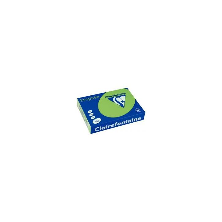 CLAIREFONTAINE Ramette de 500 feuilles papier couleur TROPHEE 80 grammes format A4 Vert menthe 1875