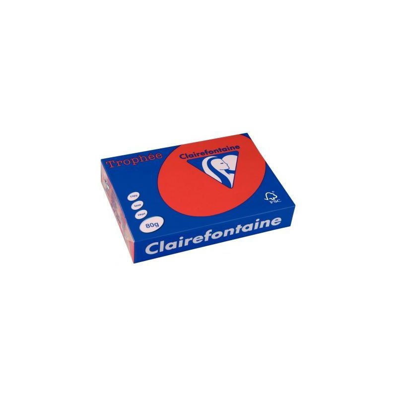 Achetez Clairefontaine ramette 500 feuilles A4 Trophée groseille 80g 1782 pas cher sur Ma Rentrée ..