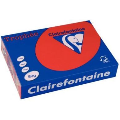 Achetez Clairefontaine ramette 500 feuilles A4 Trophée groseille 80g 1782 pas cher sur Ma Rentrée ..