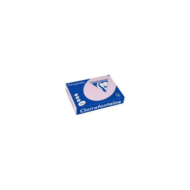 CLAIREFONTAINE Ramette de 500 feuilles papier couleur TROPHEE 80 grammes format A3 lilas 1250
