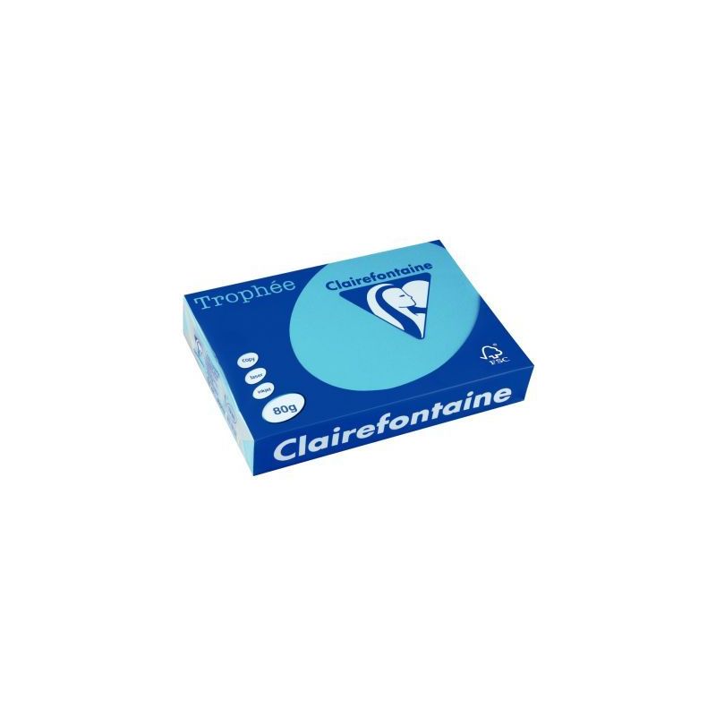 Achetez Carton de 3 ramettes de 500 feuilles format A3 80g bleu turquoise 36820 X3 TROPHEE CLAIREFON..