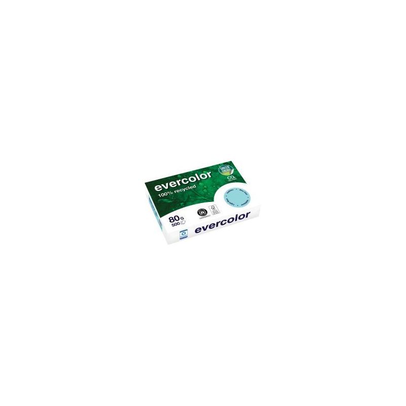 Achetez Carton de 5 ramettes de 500 feuilles format A4 80g bleu recyclé 40006CX5 EVERCOLOR CLAIREFO..