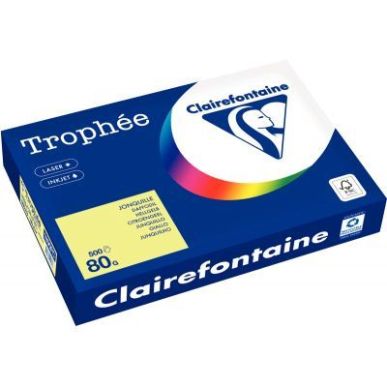 Achetez Carton de 3 ramettes de 500 feuilles format A3 80g jonquille 36814 X3 TROPHEE CLAIREFONTAINE..