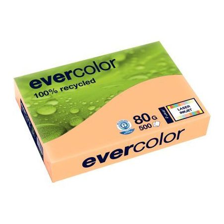 Achetez Ramette de 500 feuilles de papier recyclé 80g de format A3 saumon EVERCOLOR 30015C CLAIREFO..