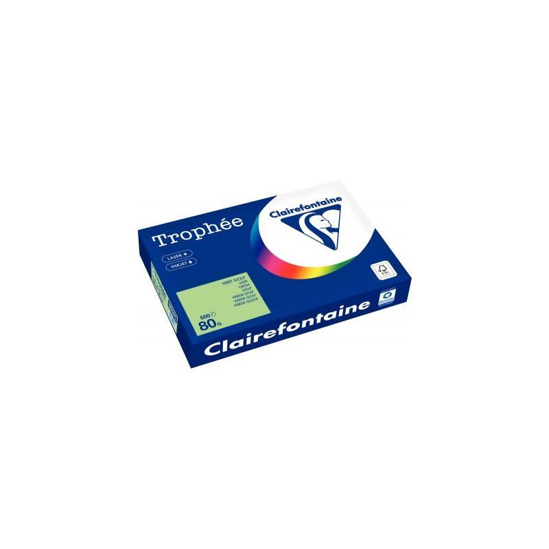 Achetez Carton de 3 ramettes de 500 feuilles format A3 80g vert golf 36818 X3 TROPHEE CLAIREFONTAINE.. Achetez Carton de 3 ramettes de 500 feuilles format A3 80g vert golf 36818 X3 TROPHEE CLAIREFONTAINE..