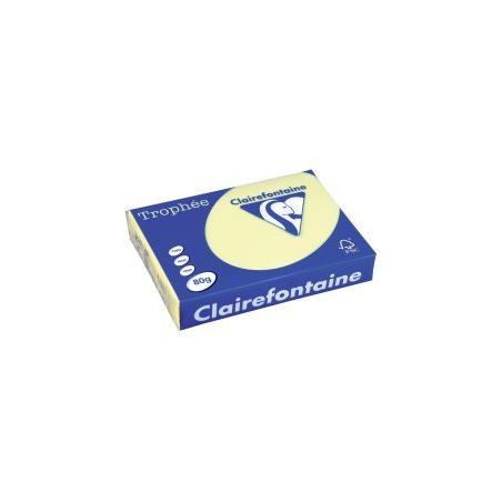 Achetez Carton de 5 ramettes de 500 feuilles format A4 80g canari CLAIREFONTAINE 1977PCX5 TROPHEE CL..