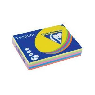 Achetez Carton de 5 ramettes de 500 feuilles format A4 assortis intense 1704SCX5 TROPHEE CLAIREFONTA..